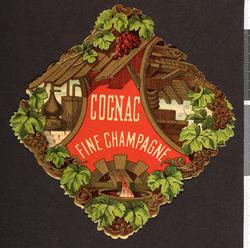 Spritetikett. Cognac Fine Champagne, Renault??