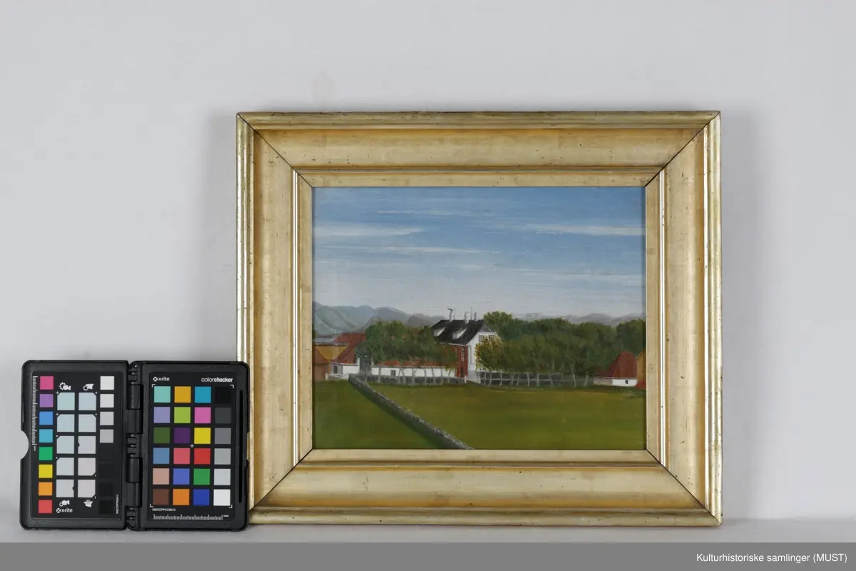 Ledaal sett fra nordvest, med utsikt mot fjellene i Ryfylke.