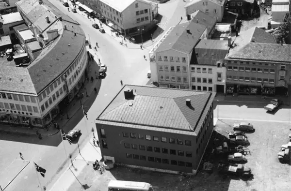 Molde by sett fra kirketårnet.