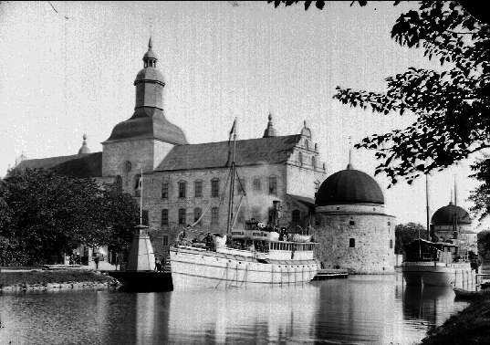 Slottet i Vadstena. Finns endast glasneg. Foto: Axel Sjöberg.