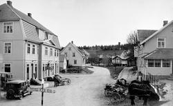 Oversiktsbilde fra Skjønhaug, Trøgstad 1930. Eikås-gaarden t