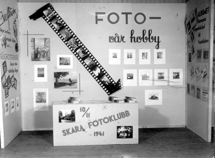 Skara 
Fotoklubb, utställning i Teaterhusets övre salar 1941.