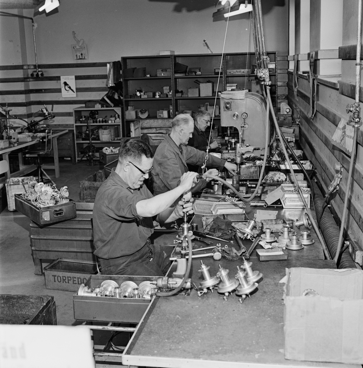 Tillverkning av fordonsdelar vid Nymanbolagen AB, Uppsala 1964
