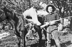 USA, Colorado, Fabro Martin Gundersen Plassen på hjortejakt,