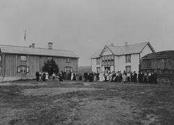 Bryllupsfeiring på Ellenrommet, Vintervollen, Glåmos, 1913. 