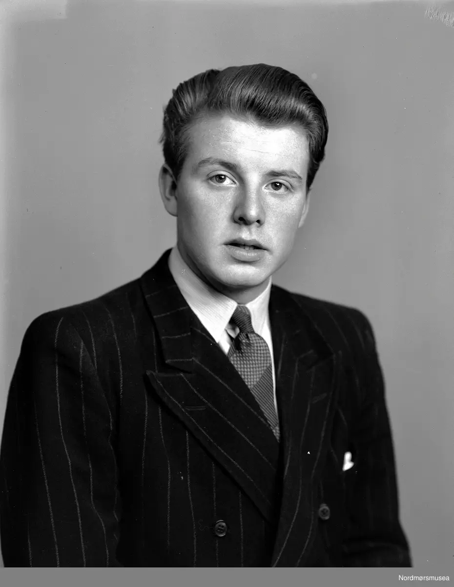 Olaf Solli. Portrettbilde av en mann. Fra Nordmøre museums