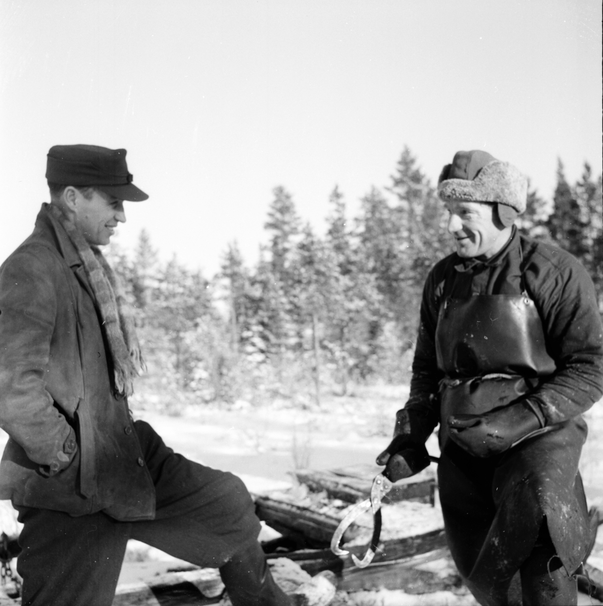 Skogvaktare Martin Karlsson.
Rimsbo 6/2 1957