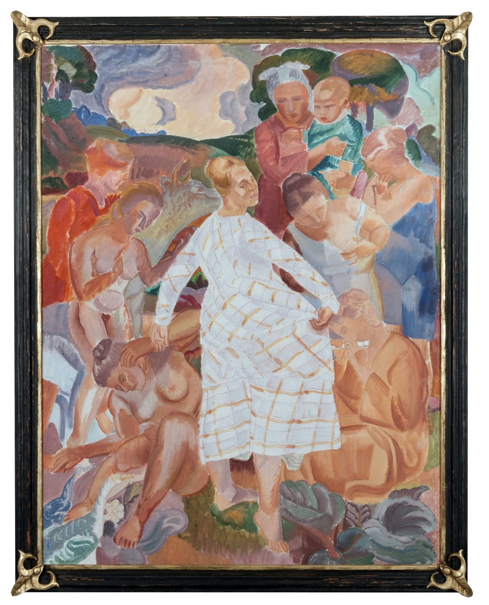 Målning, olja "Dansen" av John Sten, 1920.