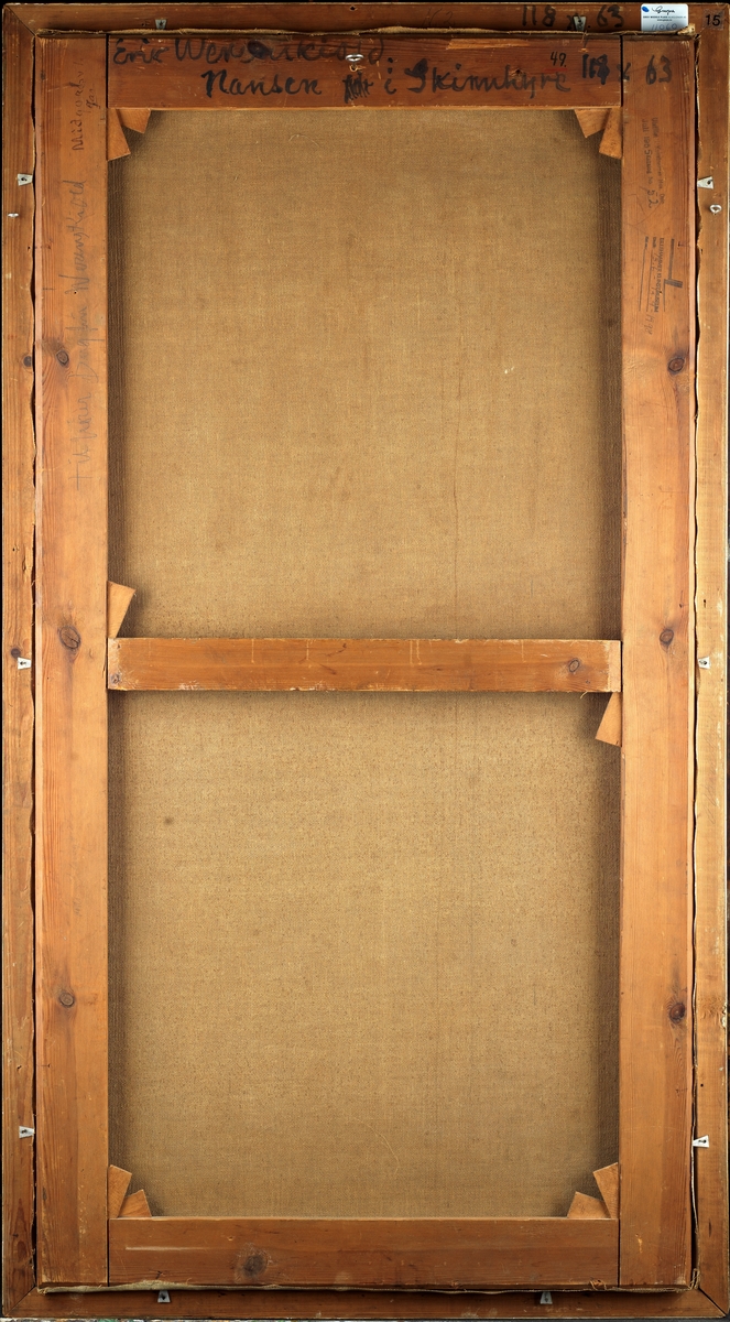 Nansen i skinnhyre (tittel skrevet på blindrammen)