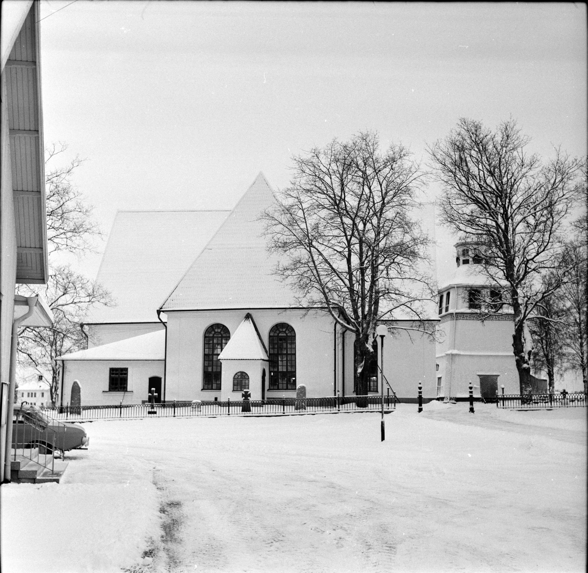Arbrå,
Kyrkan,
Vinterbild,
22 December 1967