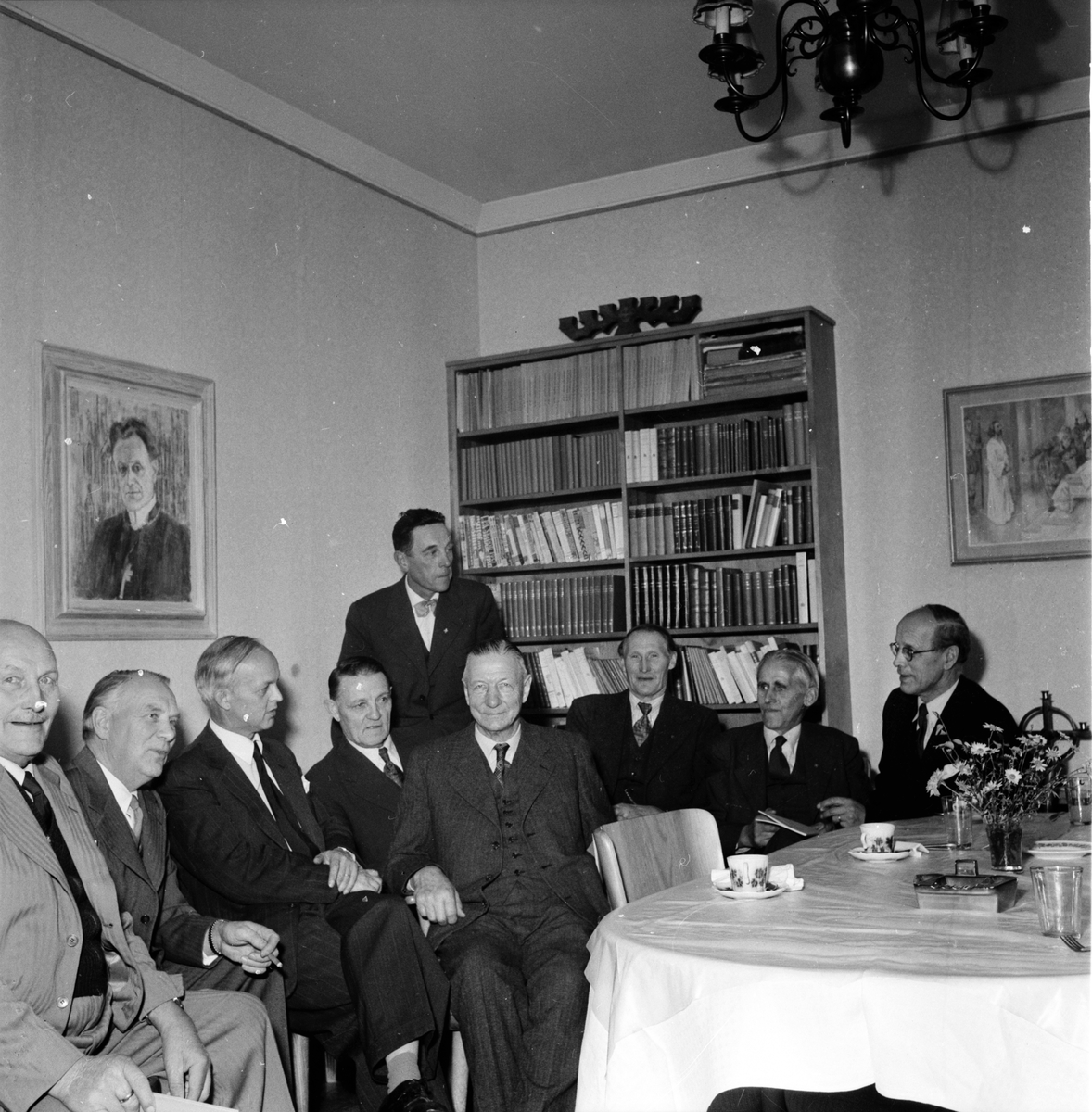 Undersvik,
Stiftsgården,
Pastoratskonferens,
1955