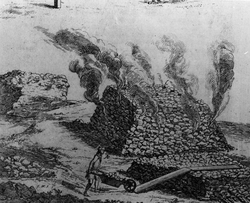 Smelteovn for kobbermalm.