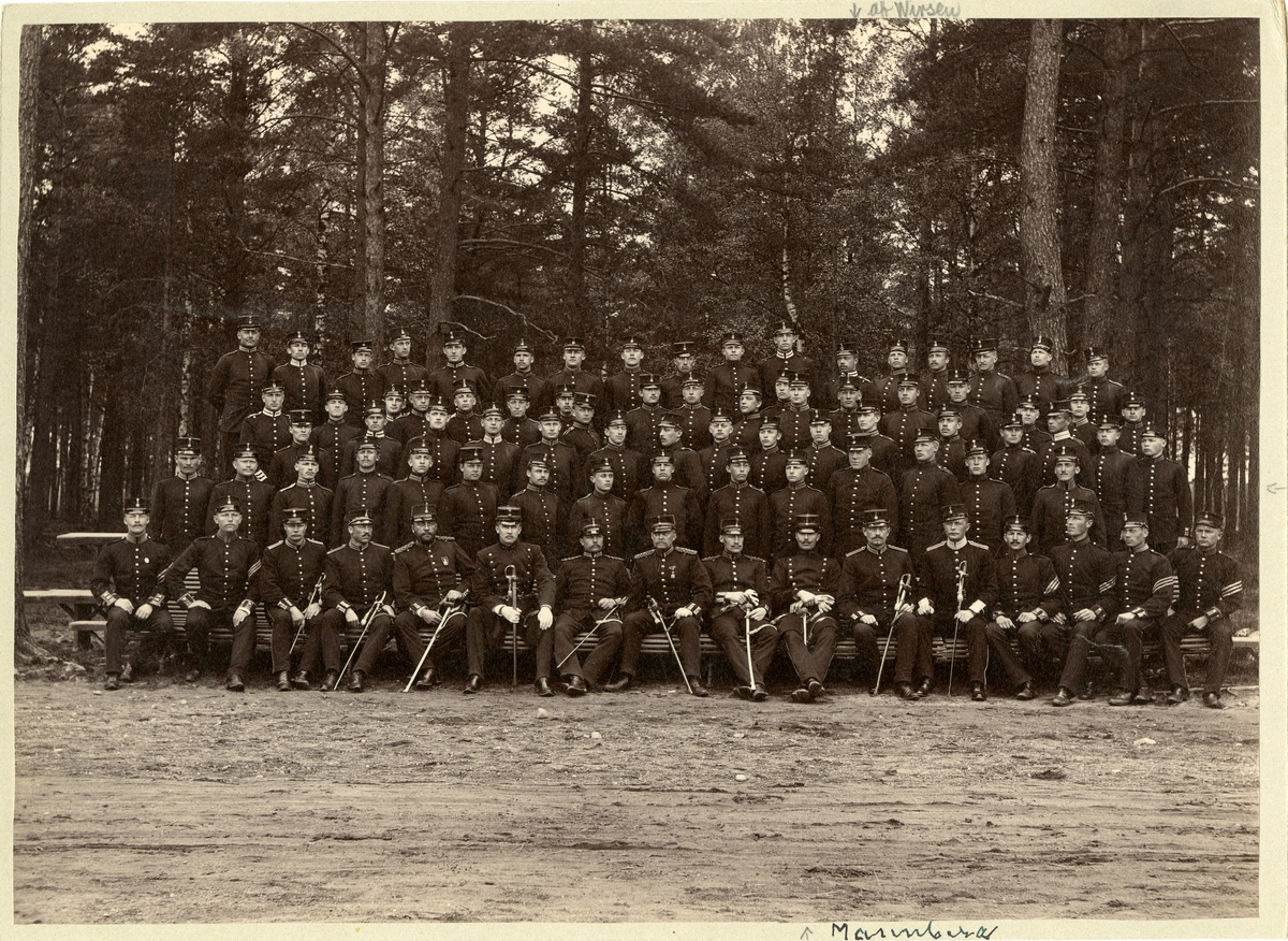 1 kompaniet av infanterivolontärskolan på Karlberg 1893-1894.