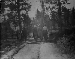 Kvinner på hjemtur. Luftkastellet.