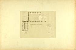 Plantegning over driftsbygningene på Bygdø Kongsgård