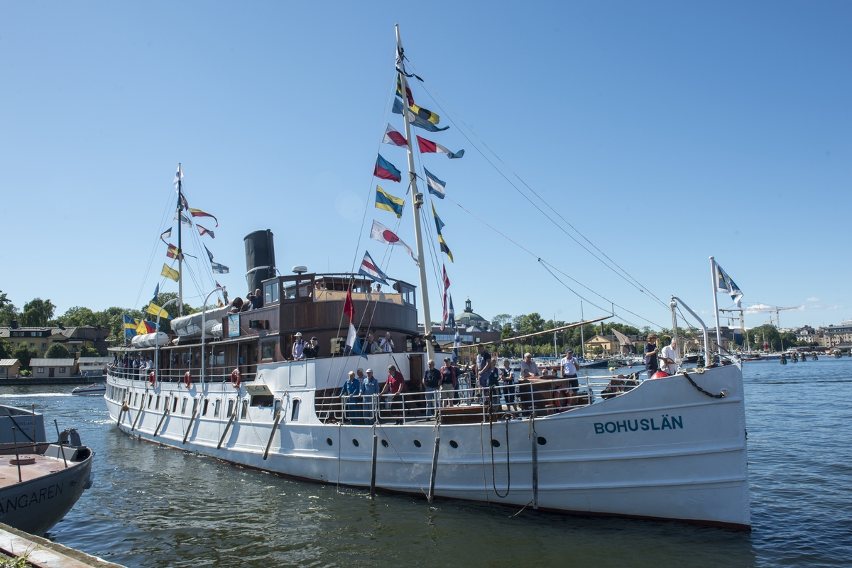 Stockholm Steam På Galärvarvet. Ångaren Bohuslän Fotograferad Från 