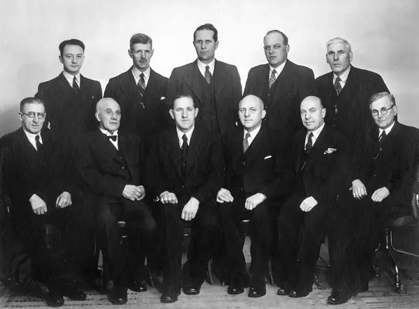 Det første kommunestyre i Berg etter frigjøringen fra 2. ver