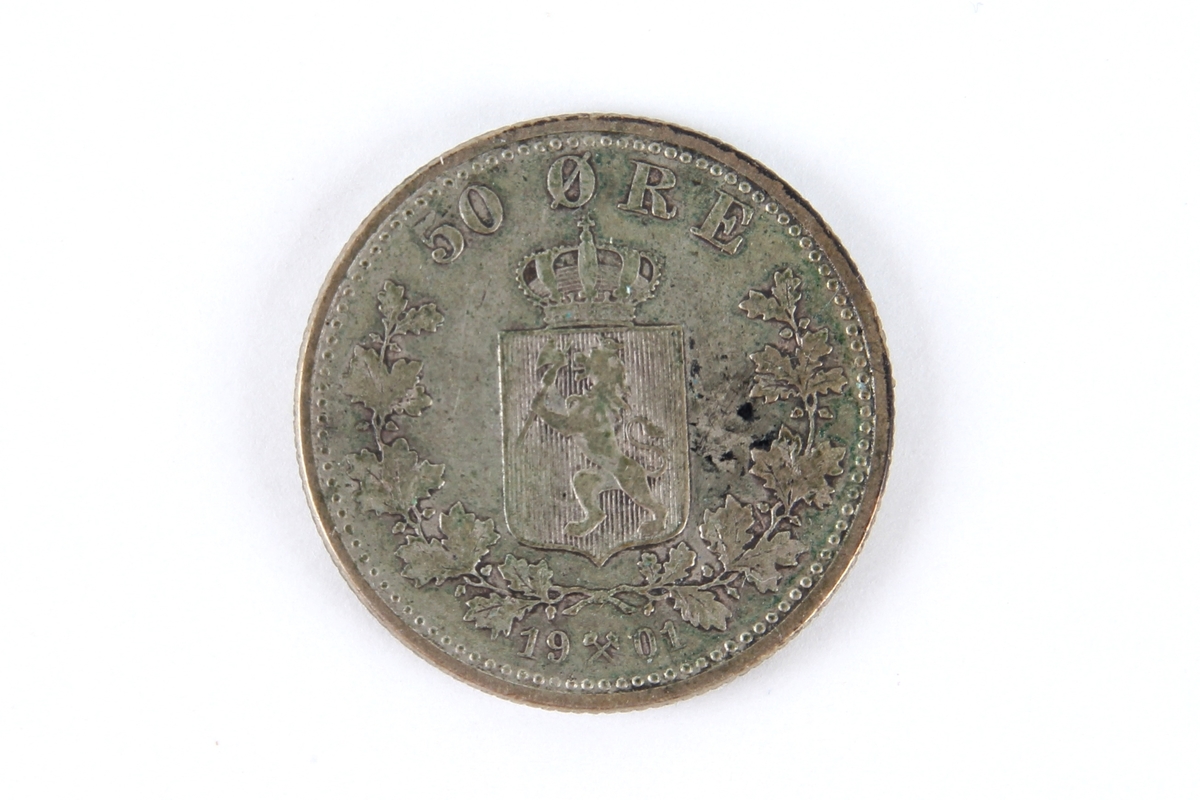 En svensk/norsk 50 øre fra 1901