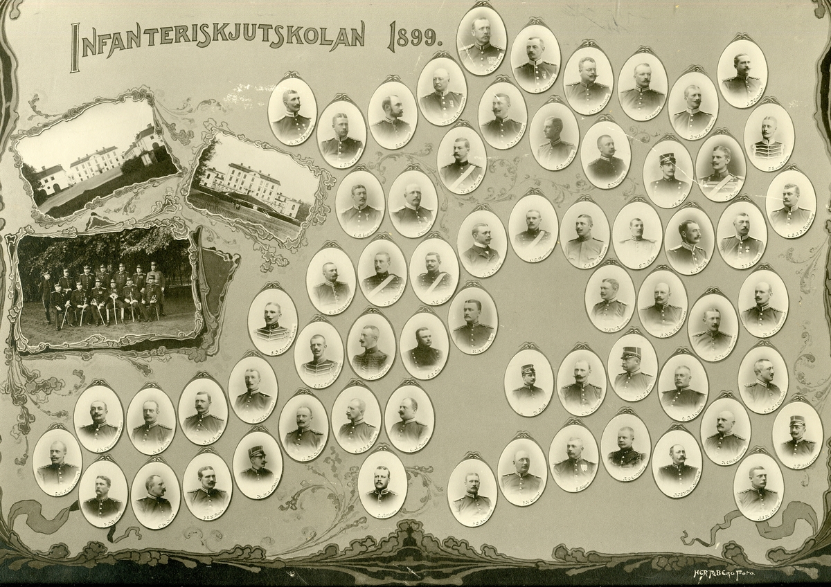 Officerare vid Infanteriskjutskolan 1899.