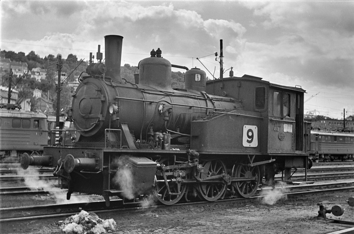 Damplokomotiv type 23b nr. 441 i Lodalen. i Oslo.