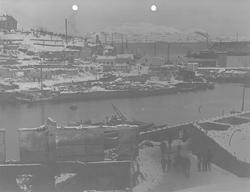Parti av Aalesund, kort tid etter bybrannen i 1904. Brosunde