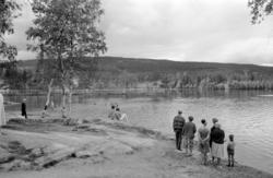 Sognsvann. Stemning på Sognsvann. Juli 1968