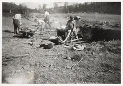 Dugnadsarbeid på Landsåsbanen.