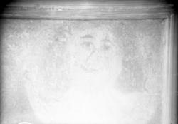 Rikard Berges fotoarkiv. Utsnitt av et maleri. Bildet er tat