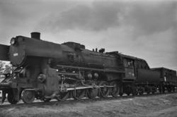 Damplokomotiv type 63a nr. 5606 på Trondheim stasjon.