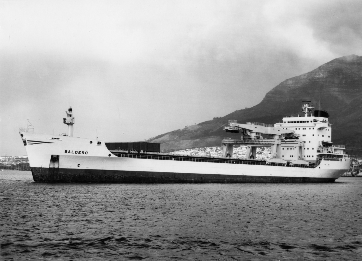 Lastfartyget ms Balderö ägdes av Rederi Ab Gustaf Erikson 1978 - 1988.