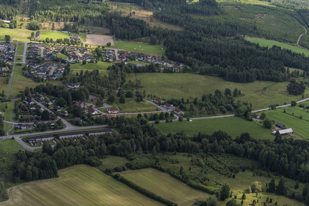Flygfoto över Myresjö i Vetlanda kommun.
