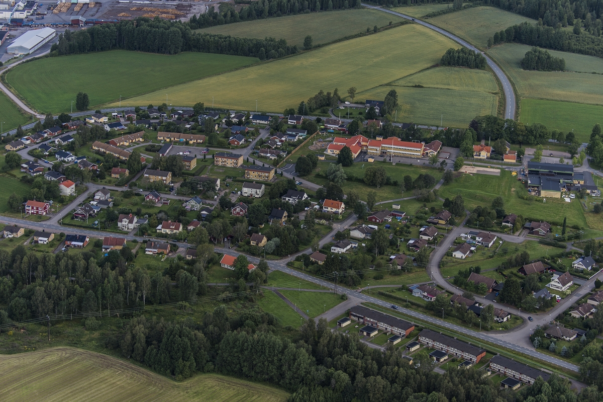 Flygfoto över Myresjö i Vetlanda kommun.