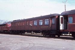 Spisevogn litra R20 nr. 119 i nordgående nattog 455 på Fausk