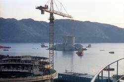 Anleggsområdet til Norwegian Contractors i Jåttåvågen ved St