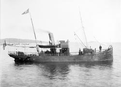 Dampskipet "Vaagar" på Harstad havn.