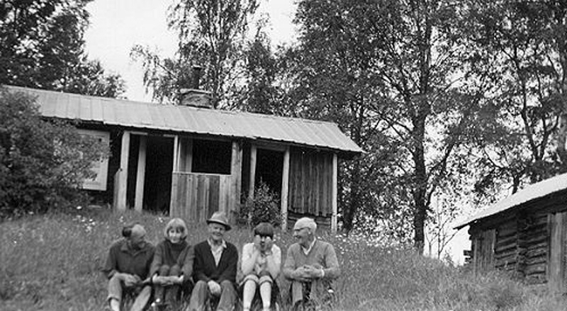 Fr.v: Oskar Olsson, Maija Mieskolainen, Enar Olsson, Marjut Peltoniemi, Karl Olsson
