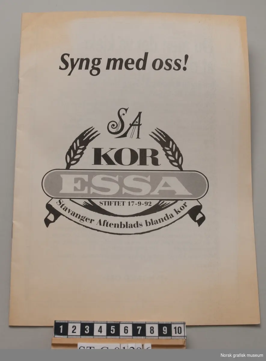 Sangbok til Kor Essa, Stavanger Aftenblads blanda kor