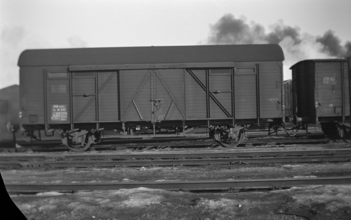 Normalsporet godsvogn type G4 nr. 41343.
