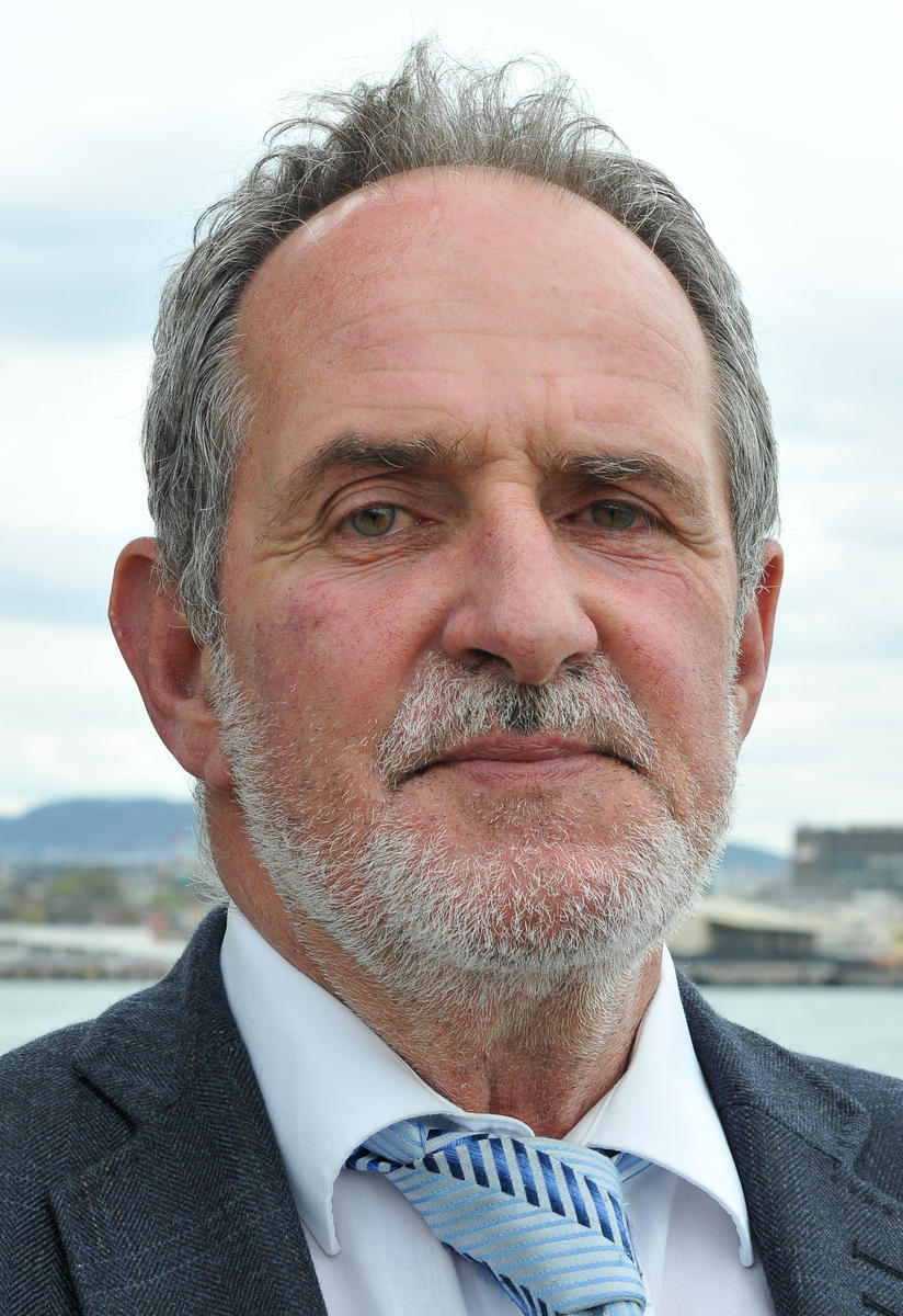 Jon Michelet (1944-2018), forfatter, avbildet i anledning en tale ved Krigsseilermonumentet 8. mai 2013.