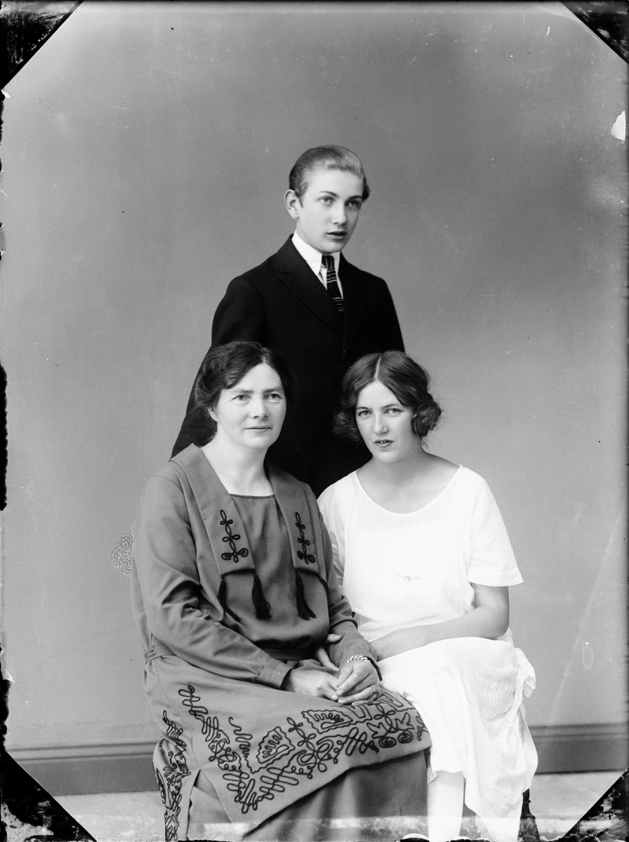 Familjen Blomgren från Ed, Börstil socken, Uppland 1925