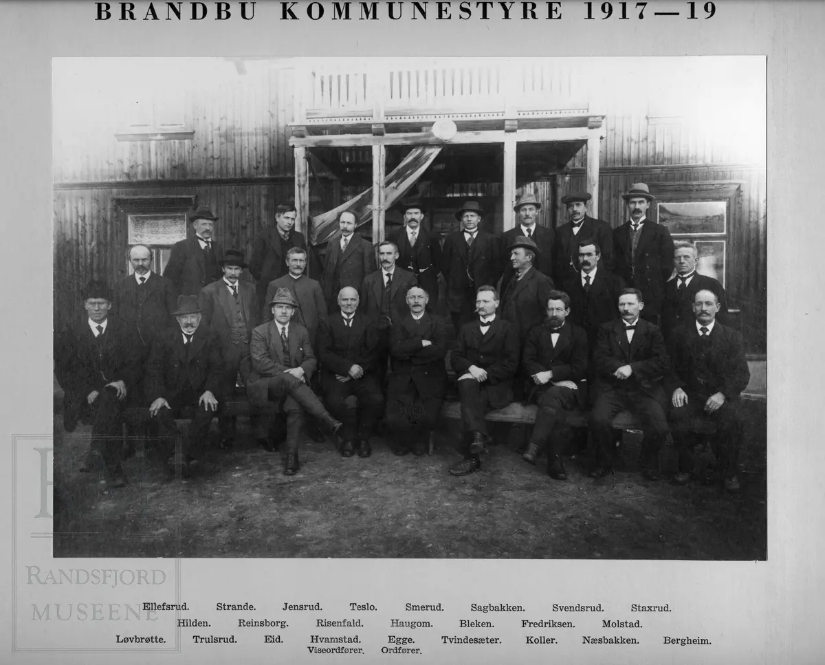 Brandbu kommunestyre,  1917-1919