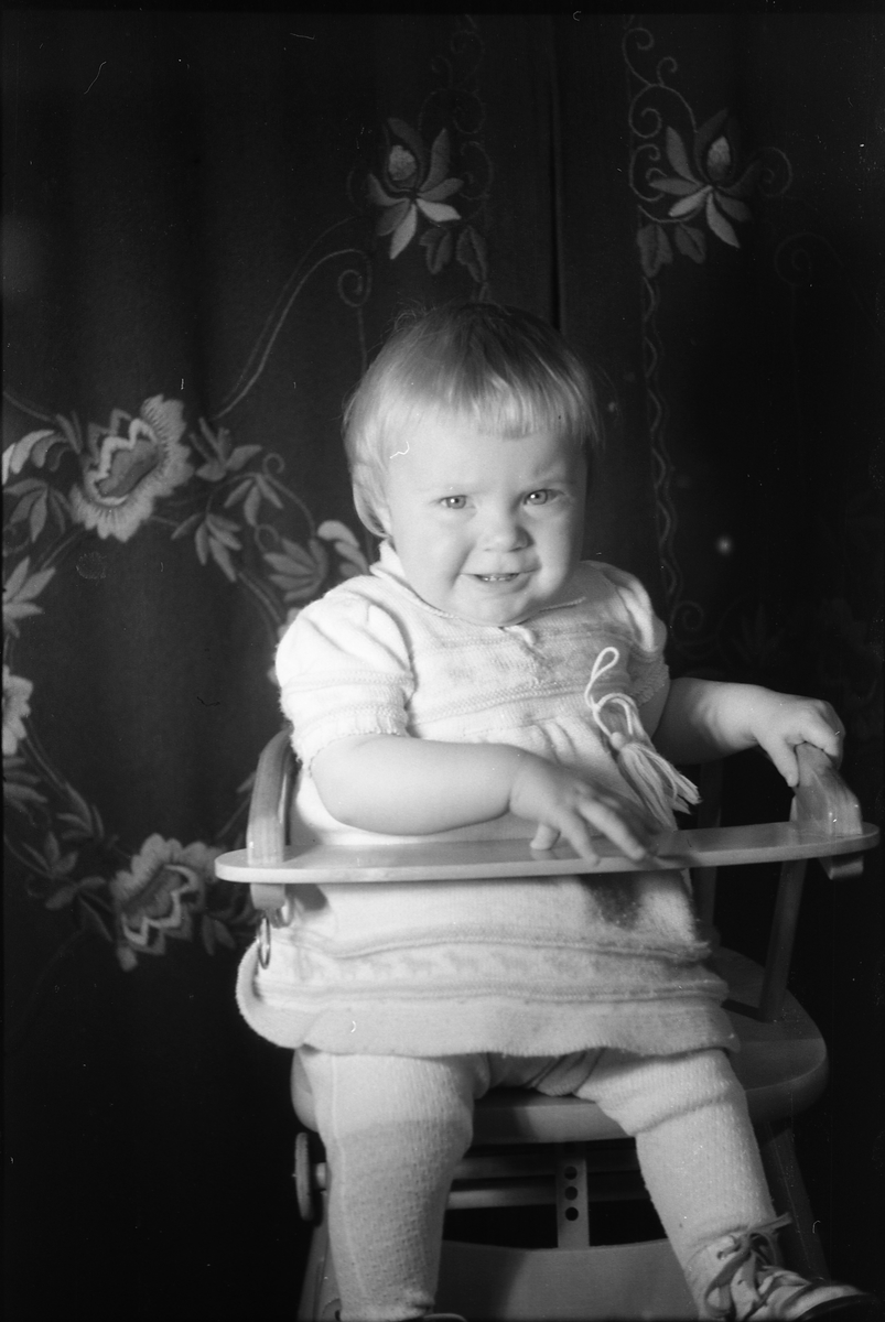 Portrett av et uidentifisert jentebarn. Serie på 15 bilder.
