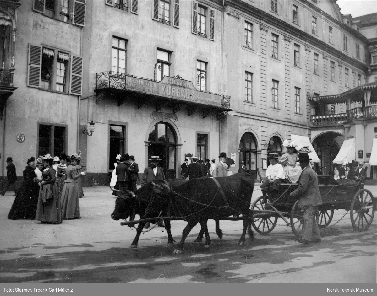 Hotel Kurhaus, kurbadet i Ems, Tyskland, 1900