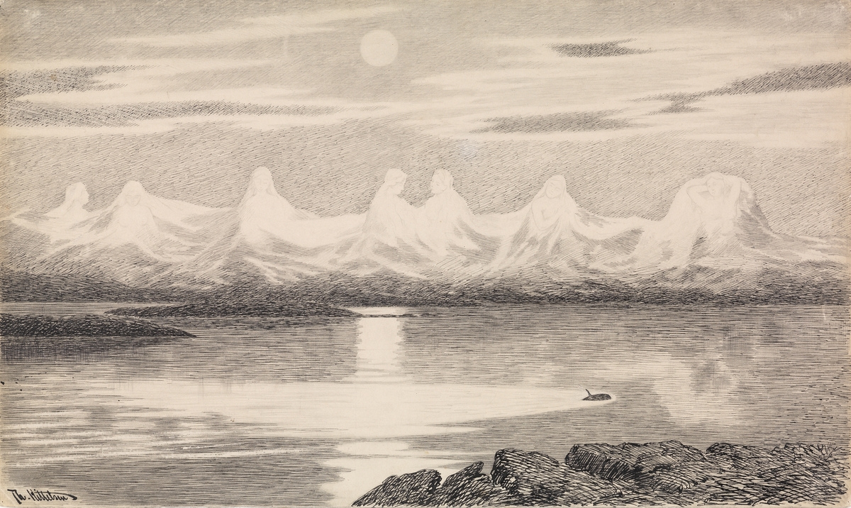 De syv søstre [Tegning] - Nasjonalmuseet, billedkunstsamlingene ...