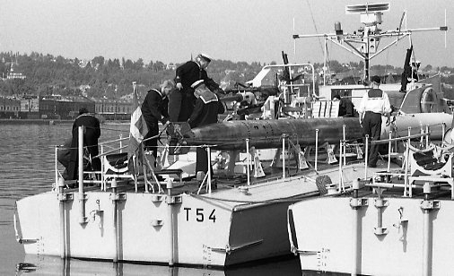Utställningen "Rila". Motortorpedbåtar i Jönköping hamn.