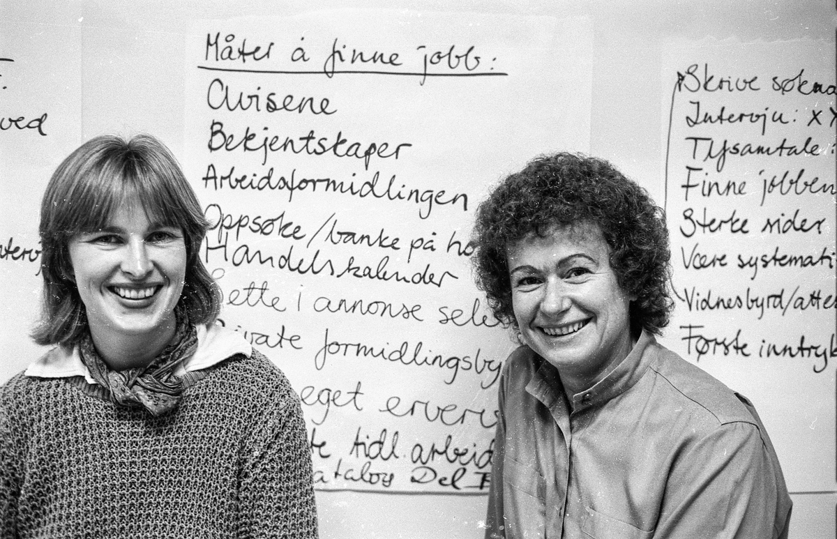 Arbeidsformidlingen for Follo. Kristi Skjerve og to damer holder tre dagers jobbsøkingskurs for kvinnelige arbeidssøkere.