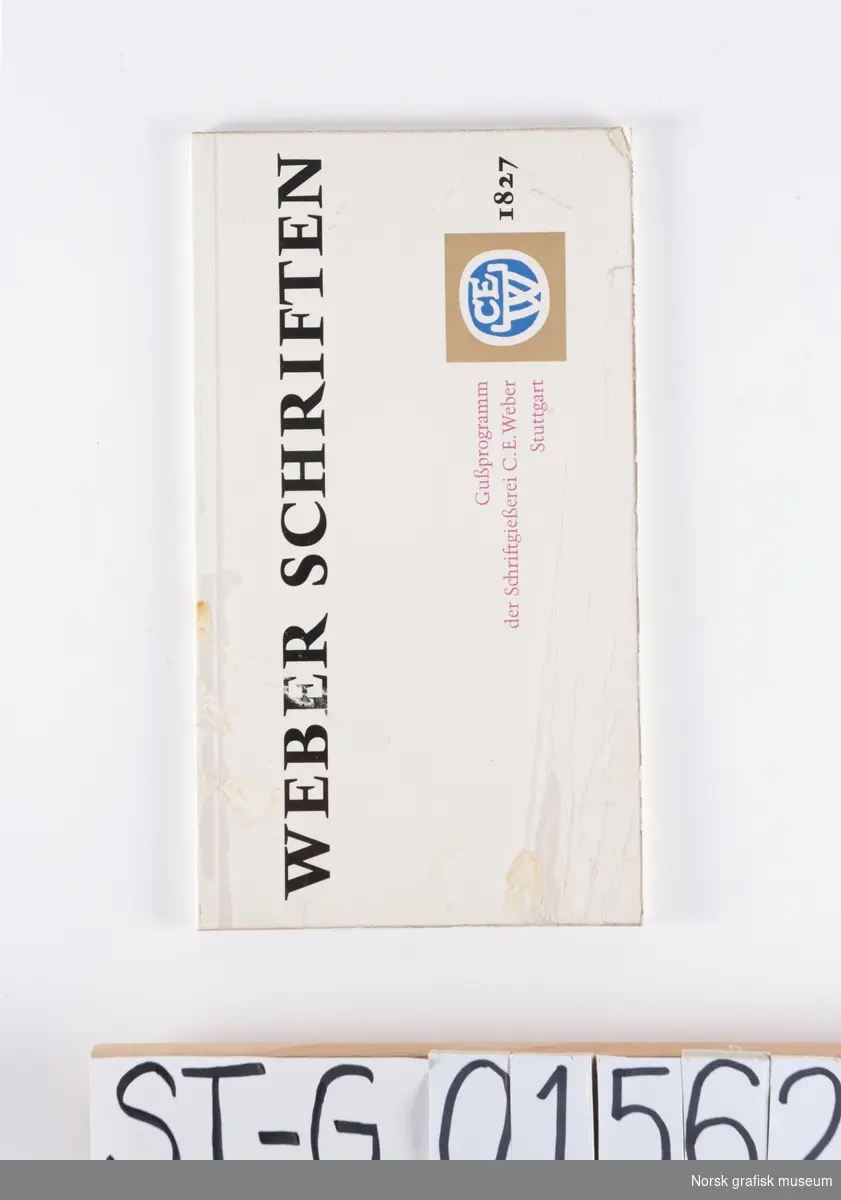 Skriftkatalog fra Schriftgiesserei C. E. Weber Stuttgart.