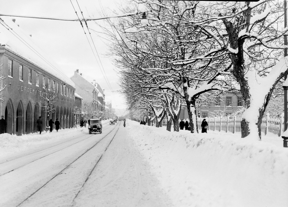 Vinterbilde fra Prinsens gate