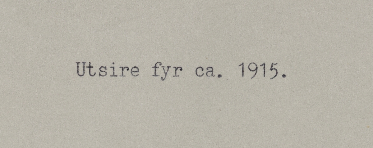 Omegnen III -Utsira fyr ca.1915