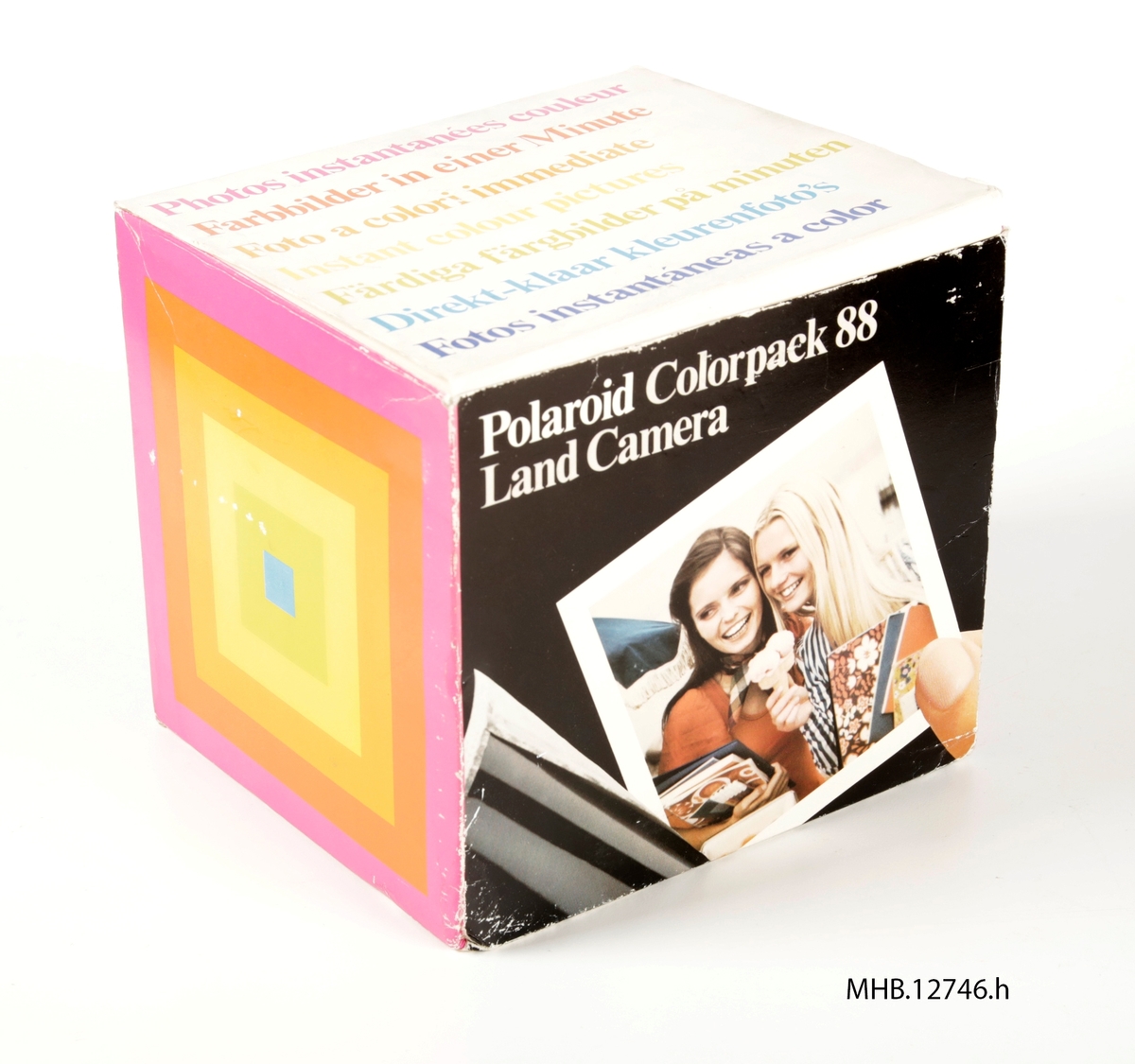Fotoapparat Polaroid Colorpack 88 ligger i original emballasje.